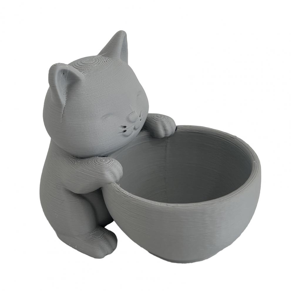 

Kitten Planter Cat Flower Pot Mini Kitten Flower Pot Succulents Planter Cute Cat Desktop Decoration Kitty Plant Holder for Cat сірий