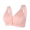 New smooth front buckle women's underwear thin mother soft cotton women's vest type steel rimless large size bra