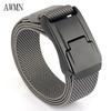Men's Elastic Tactical Belt with Aluminum Buckle for Outdoor and Casual Wear