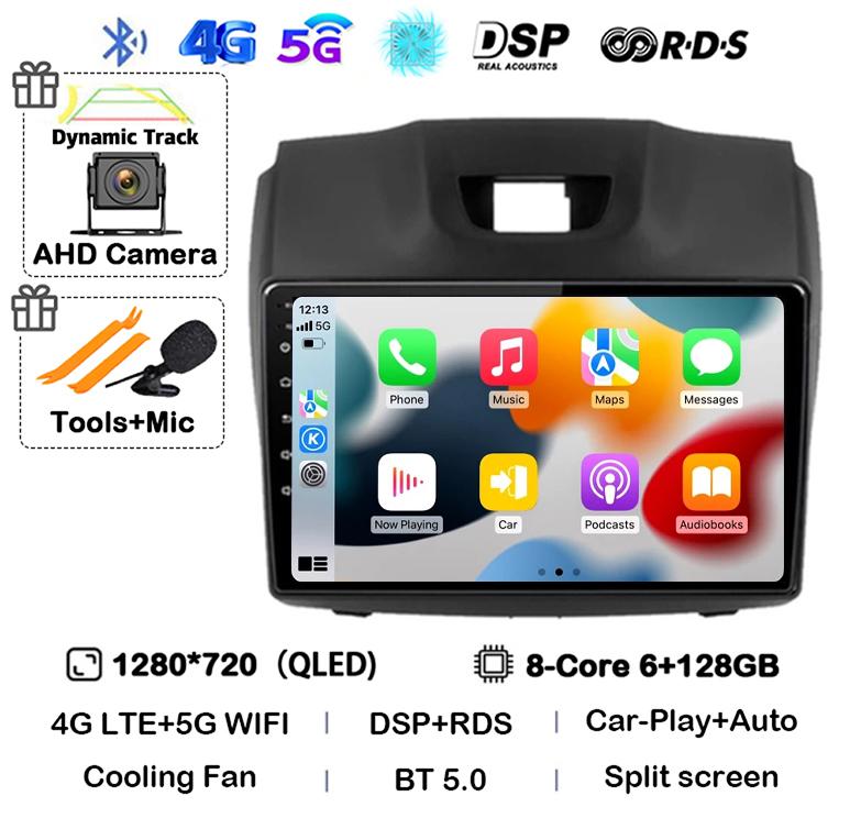 Android 14 Carplay Auto Car Radio For Chevrolet Holden S10 TRAILBLAZER COLORADO ISUZU DMAX GPS Multimedia Stereo Video Player 4G