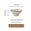 Retro Ceramic High-Footed Noodle Bowl
