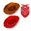 Personalized Trendy Hat Handkerchief Set Artistic Youth Hats Simple Street Hat for Party Costumes and Everyday Styles