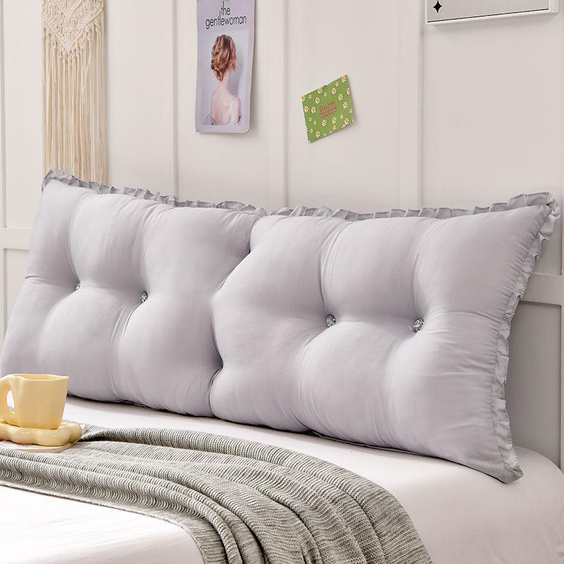 Bed Back Cushion Thicken Quilted Padded Anti-collision Princess Style Large Backrest Removable and Washable Tatami Waist Cushion