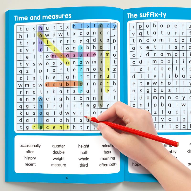 32 Pages Word Search Puzzle Book Spelling Big Book of Word Search Advanced & Elementary for Adults Students Vocabulary Builder