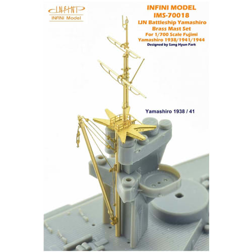 Infinimodel 1/700 IMS Series Japanese Navy Battleship Yamashiro (1938/1941/1944) Plastic Model Kit Parts (Fujifilm) IMS7018