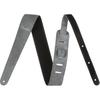 Fender Strap 2” Suede Strap, Black/Gray, Reversible