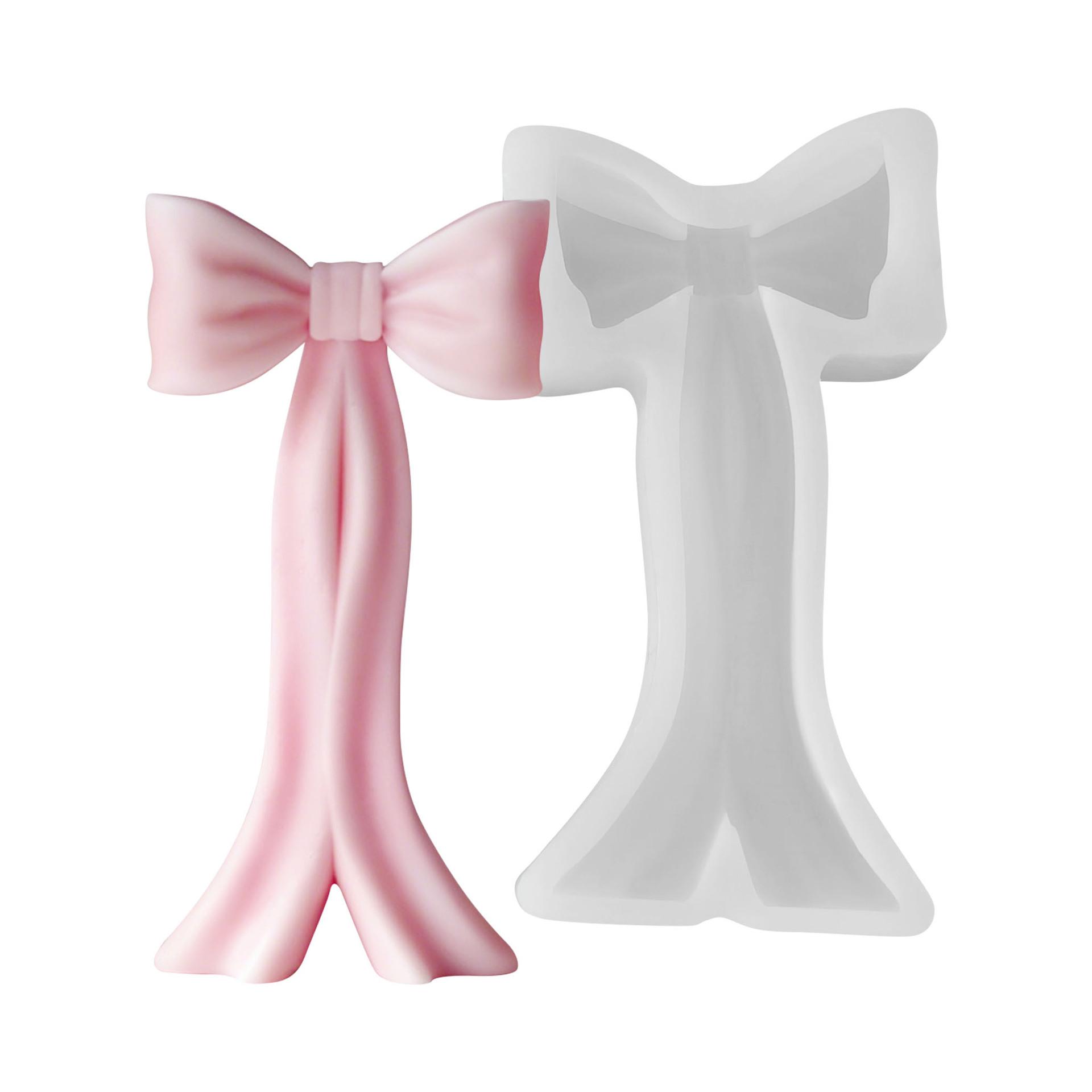 Bowknot Candle Mold White Decoration Mold Aromatherapy Mold Diy For Diy Projects Aromatherapy Craft Gifts белый