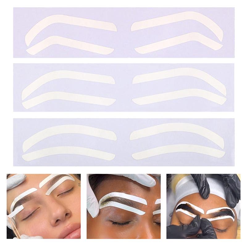 Naklejka na szablon do brwi Taśma do kształtowania brwi Microblading Naklejka pomocnicza do brwi do pozycji brwi