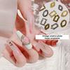 5 Stück/Packung Nageldekoration Vintage Hohlgeschnitztes Design Legierung 3D Nagel Maniküre Handwerks-Ornamente für Nageldesign