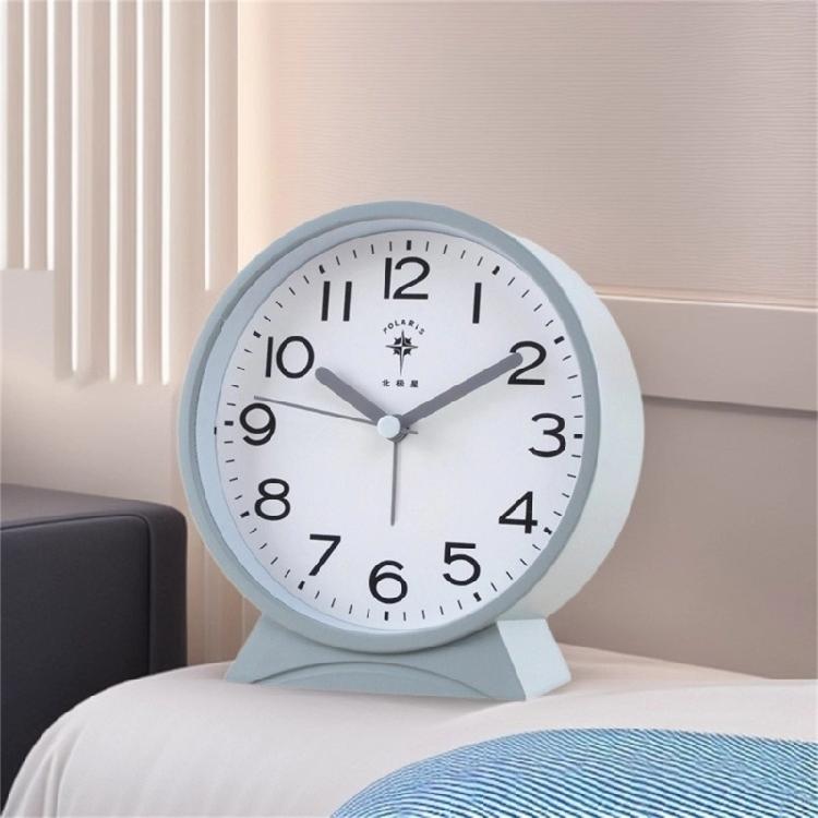 Noiseless Alarm Clock with No Ticking Designs Suitable for Students and Professional Quiet Movement Analog Table Clock