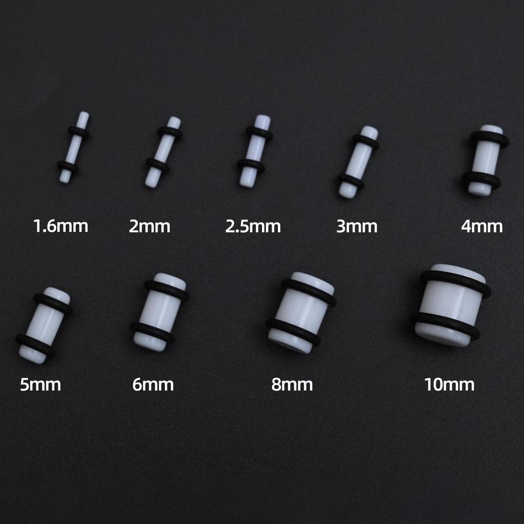 Acrylic Heart & Triangle Ear Plugs – Colorful Piercing Jewelry In Multiple Sizes