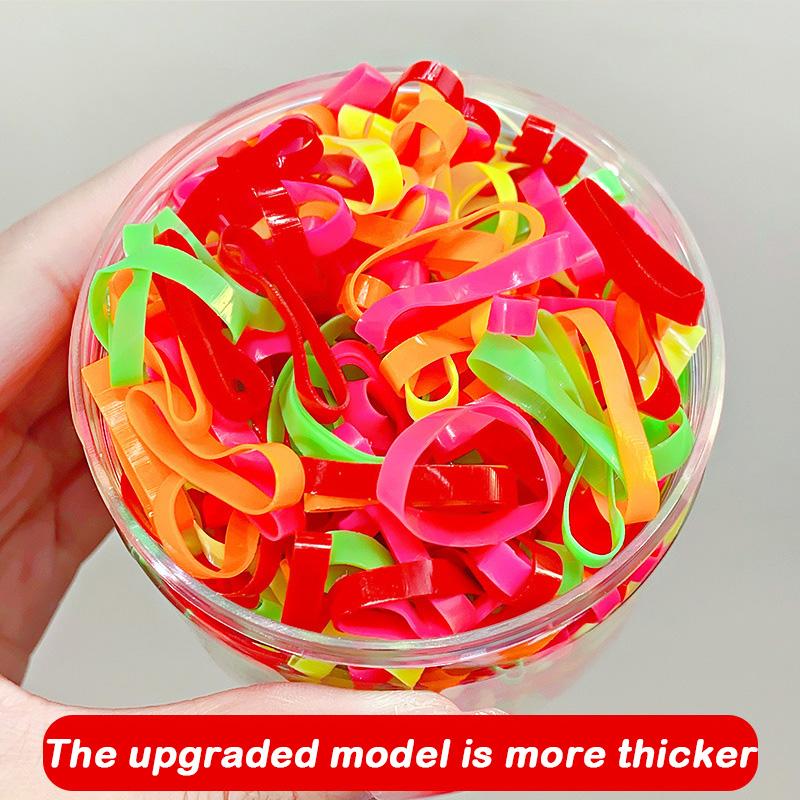500PCS Upgraded Thickened Elastic Hair Bands For Women Girls Durable Hair Tie Not Easy To Break Rubber Bands Hair Accessories