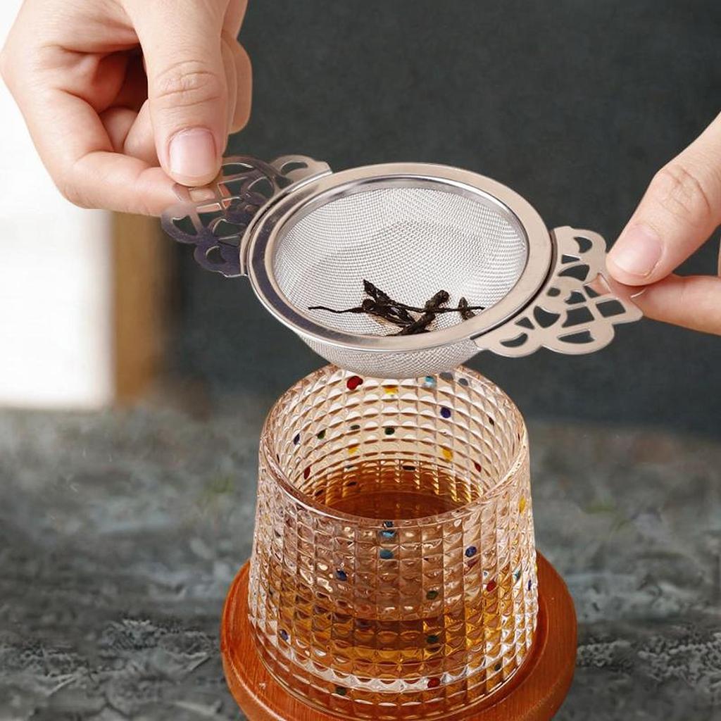 Fine Mesh Tea Filter Metal Sifter Practical Rustproof Tea Accessories for Tea