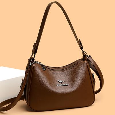 Temperament Damen Umhängetasche Mode All-in-One Pendler zur Arbeit Unterarmtasche Einfache Textur Tasche