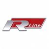 For Volkswagen For Volkswagen VW Rline R Polo Passat B5 B6 B7 Golf Jetta Touareg Bora CC 3D Car Grille Badge Side Decal Trunk Emblem Sticker zs0
