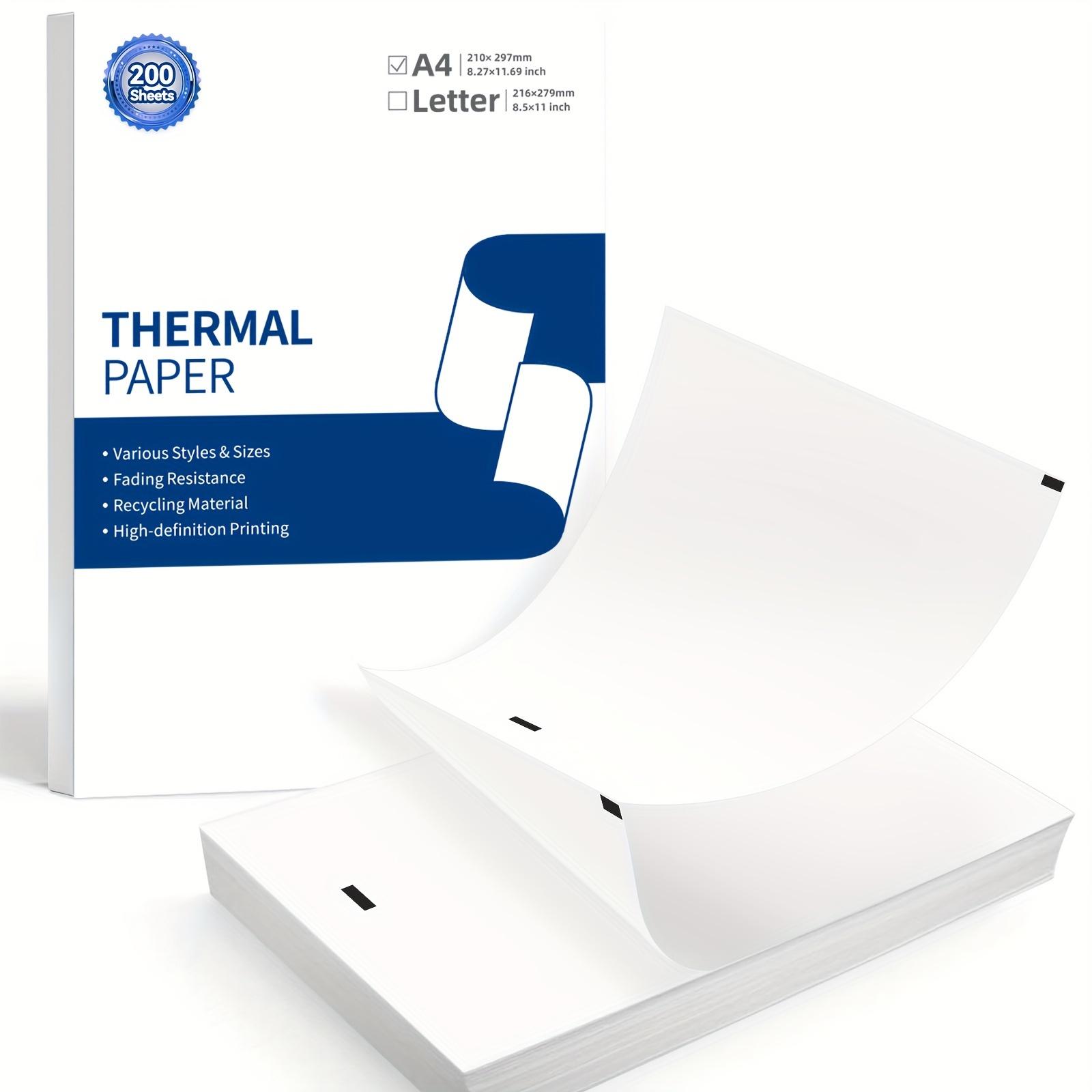 

100/200 шт. Бумага для термопринтера M832-A4 для портативного принтера M832 — многофункциональная термоскладная бумага, совместимая с портативным принтером M08F-A4 M832