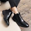 2025 New Four Seasons Men's Pointed Chelsea Boots British Martin Boots Sleeve High Top Large Size Leather Boots