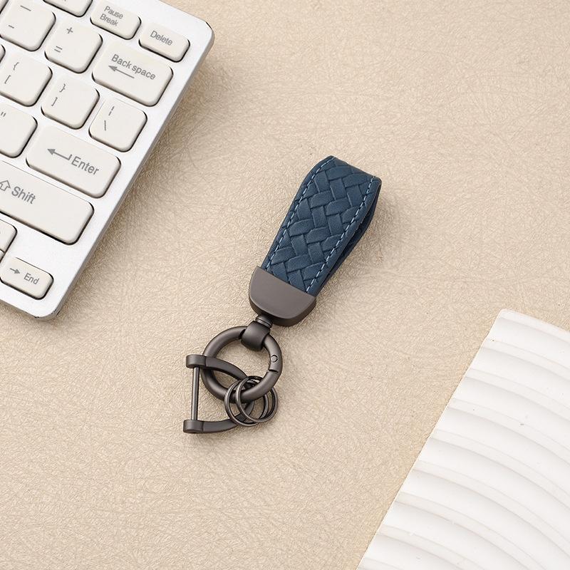 Cross-border Year of the Horse Car Home Keychain Wrist Rope Motorcycle Pendant Men's and Women's Metal Braided Rope Bag Key Chain