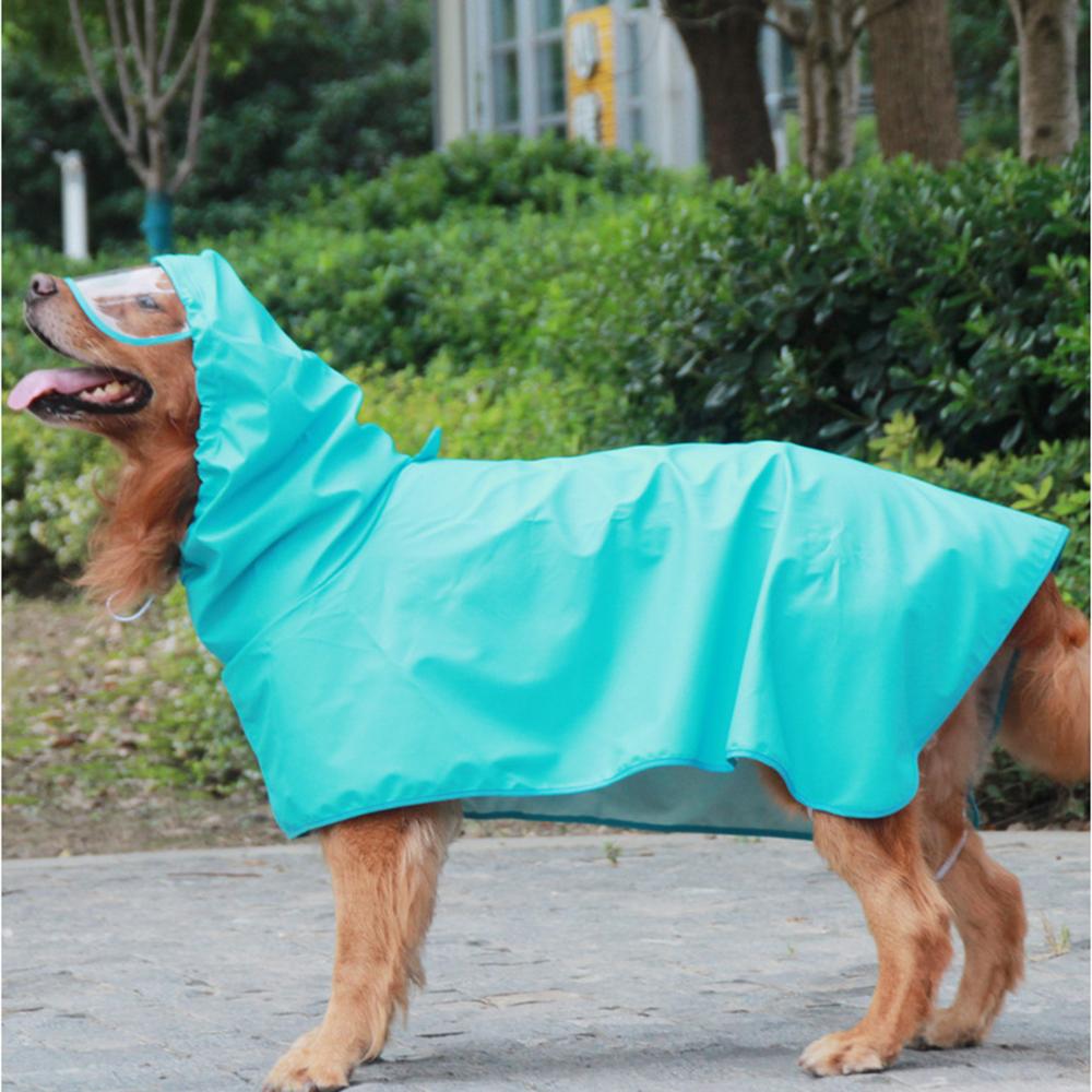 2 In 1 Big Dog Raincoat Waterproof Pet Clothes for Small Medium Dogs Golden Retriever Corgi Rain Coat Artículos Para Mascotas