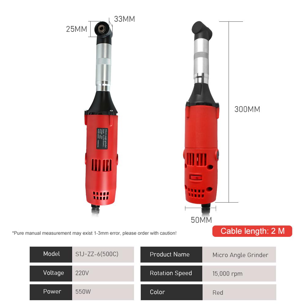 550W Multi-Functional Electric Angle Grinder 15000RPM Tile Grout Cleaning&Polishing Machine for Tile Deburring Cutting Polishing