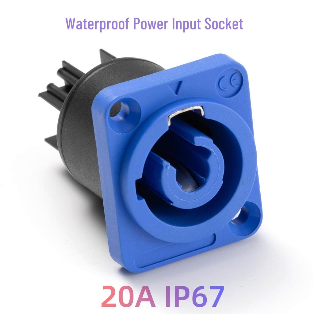 3P LED Display Quick Plug Socket for Solderless Power and Stage Audio Equipment Connection