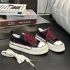 67 Original design heightening canvas shoes women's thick-soled round head white shoes casual heightening round head board shoes