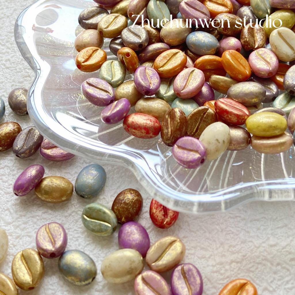 Acrylic Coffee Bean Beads for DIY Jewelry: Bracelets, Necklaces, Earrings