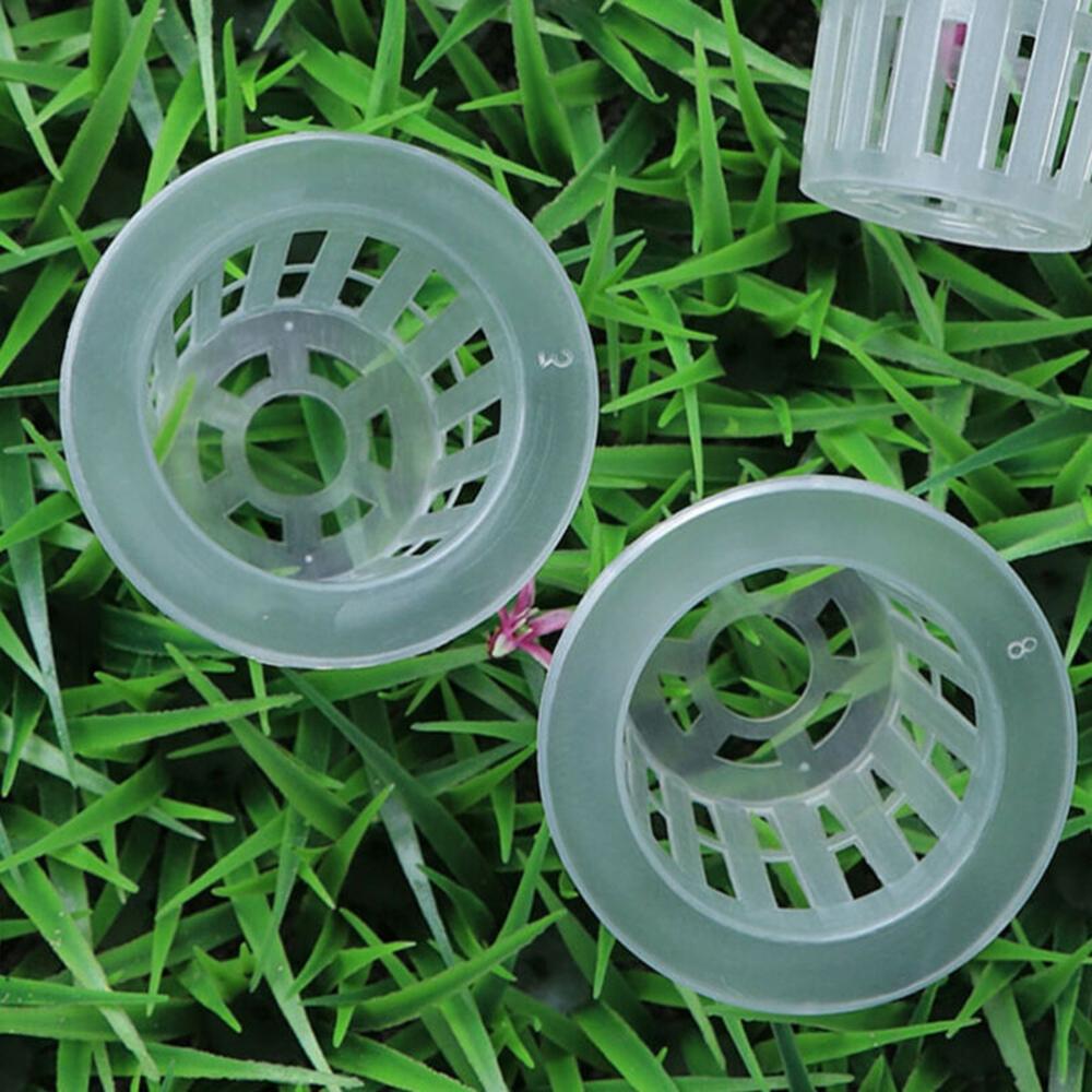 Plastic Vegetable Net Cups 35*35mm 100pcs Vegetable Net Cup Vegetables Pots