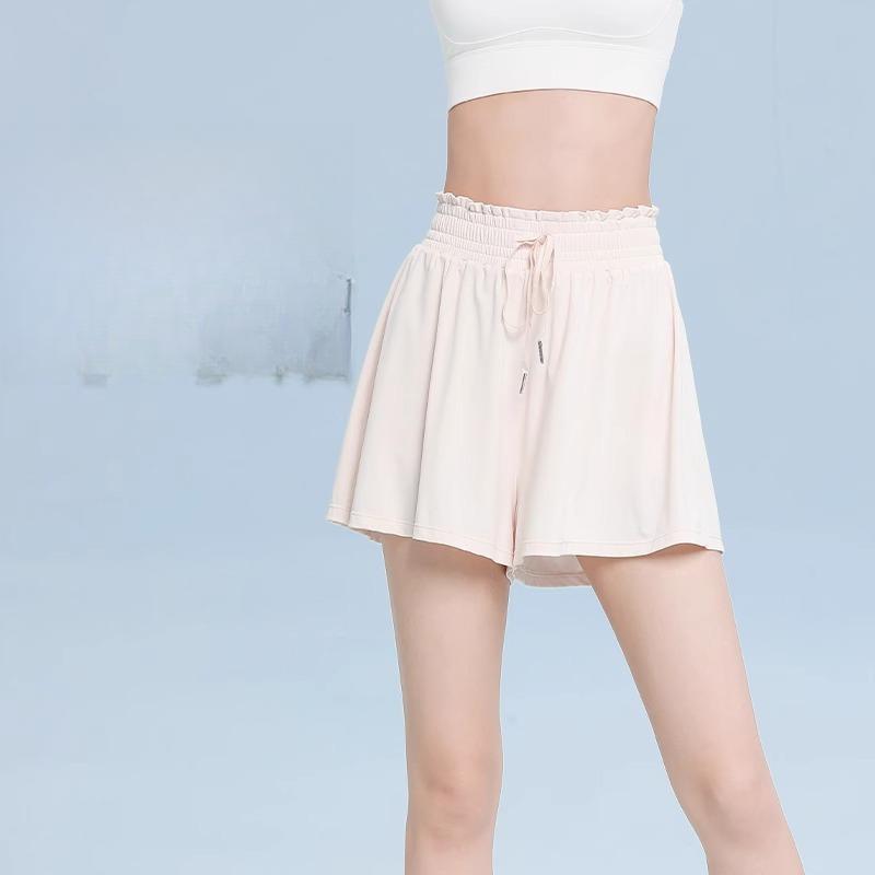 Fake Two-piece Sports Shorts for Women's Summer Outer Wear, Quick-drying, Breathable, Anti-light Running Training, Yoga Clothes, Fitness Suit