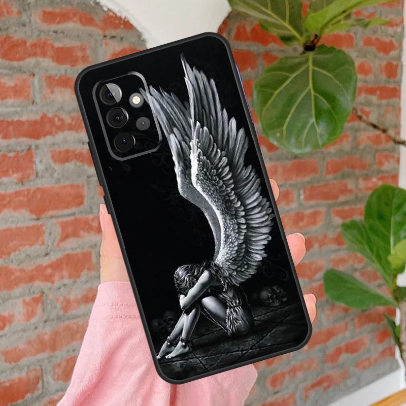 

Angel Wings Heart Phone Case For Samsung Galaxy A54 A34 A14 A55 A35 A25 A15 A52 A32 A12 A51 A71 A13 A33 A53 Samsung A25