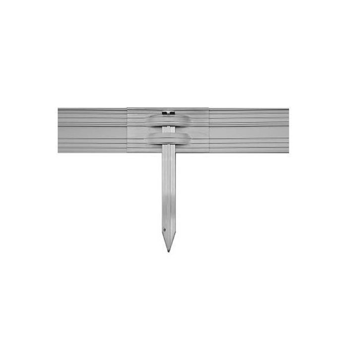 Bordure de Jardin en aluminium ultra solide - ICH-ZAPFE.DE - Hauteur: 10 cm - Longueur: 1 m