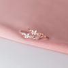 Real Money 925 Sterling Silver Zircon Crystal Butterfly Finger Rings For Women Girls Money 925 Wedding Party Jewelry Gift