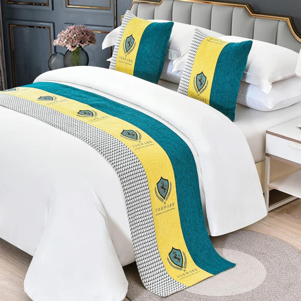 Luxury Floral Bedspreads Bed Runner Throw Bedding Single Queen King Bed Cover Towel Home Hotel Decorations