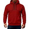Men's Zip Up Hoodie Color Long Sleeve with Pocket Casual