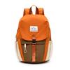 Color Block Nylon Backpack with Mountain Front Zipper Pocket