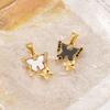 European & American Butterfly Pendant Charms: 18K Titanium Steel Necklace Accessories for DIY.