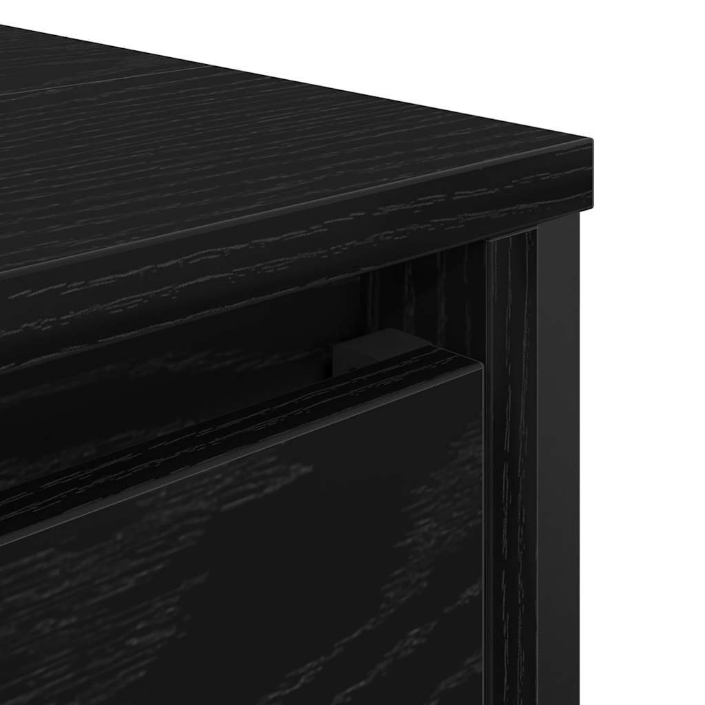 Black Bathroom Vanity Cabinet 60 x 34.5 x 60 cm