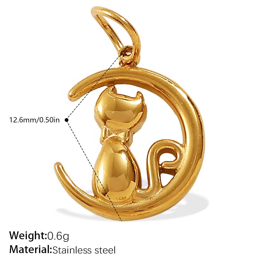 Exquisite and compact DIY mini bag pendant accessories stainless steel plated 18K gold daily versatile pendant accessories