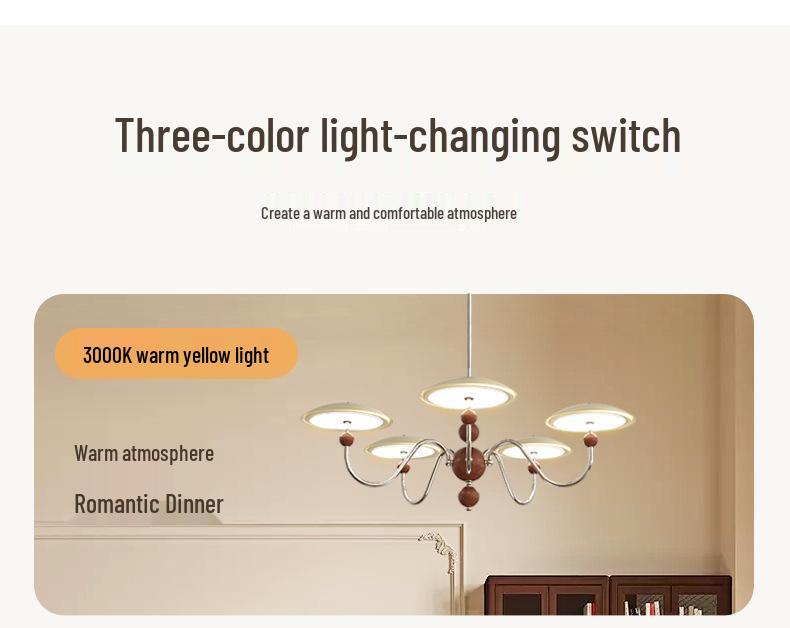 Retro Chinese Style Chandelier with French Cream Design for Living Room and Bedroom