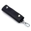 Men's Fashion Genuine Leather Keychain Pouch Portable Anti-scratch Zipper Bag Ideal Gift for Father Husband Male Friend