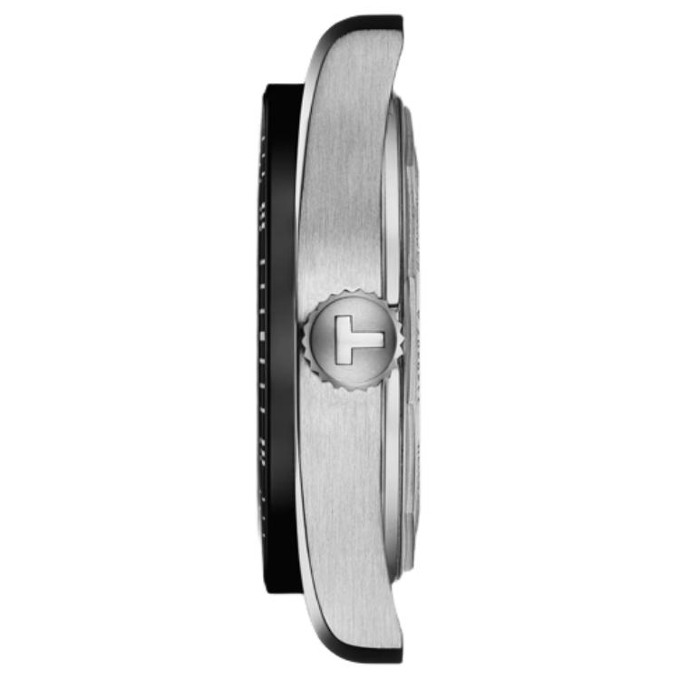 Tissot Automatic Mechanical Movement 100m Water Resistance Unisex Watch 38mm Black Dial Stainless Steel Case T149.407.11.051.00