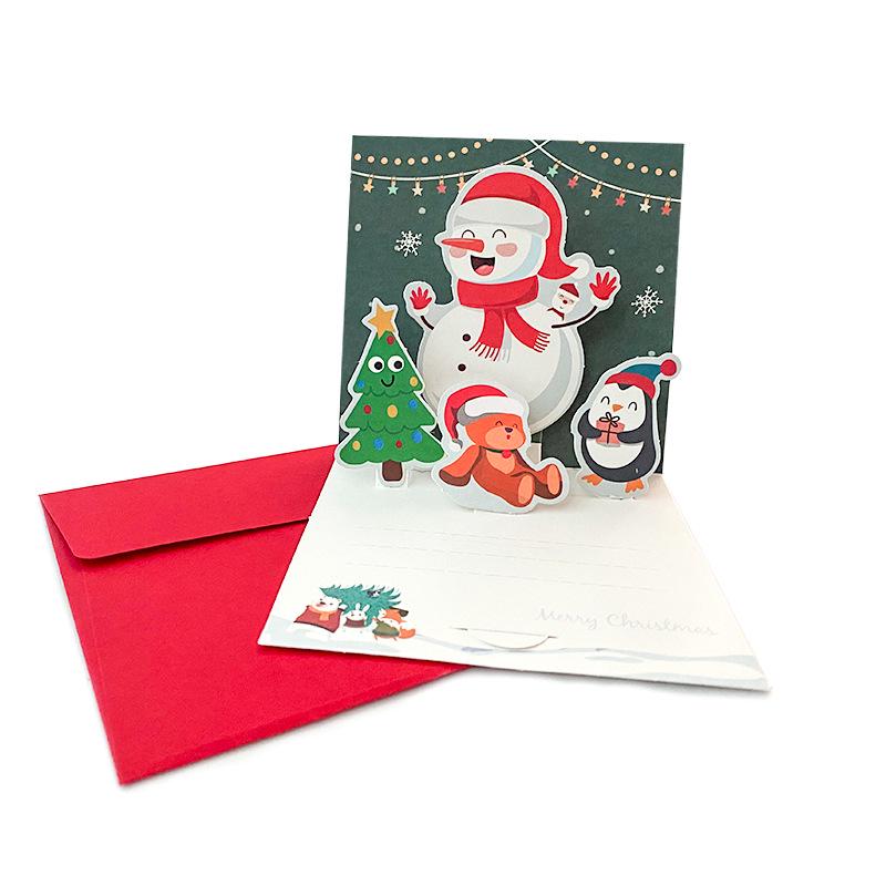 2025 Christmas Holiday Greeting and Thank You Card with Envelope - Merry Christmas Blessing