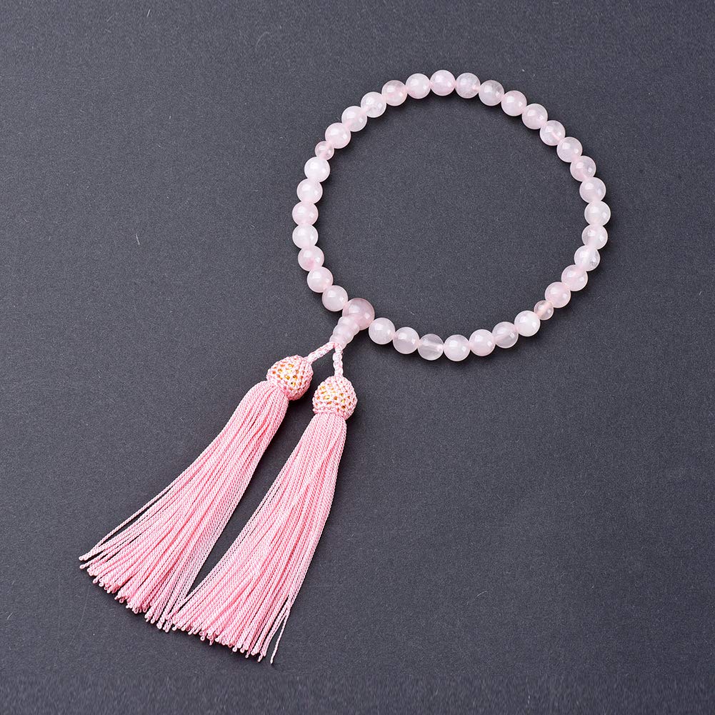 Prayer Beads for Rose 8mm Pure Silk Sanskrit Magnetic Prayer Beads Handmade Prayer Beads That Can Be Used by All Sects Women, Quartz, Beads, Tenbou,