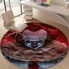 1pc Pennywise2 Design Printed Area Round Carpet for Bedroom Living Room Home Decor Rugs Mat Non Slip Mat Rug for Bedside