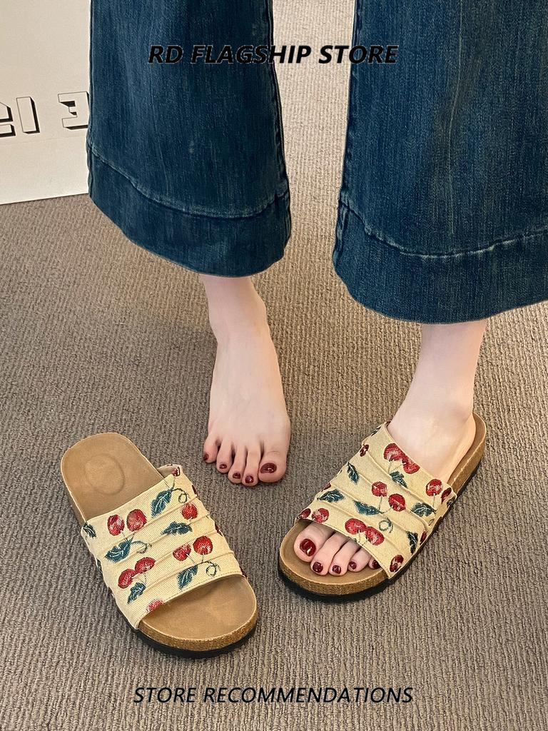 Fashion Female Shoes Slippers Soft Platform Slides 2025 Comfort Retro House Slippers Platform Shoes Slipers Women Slides 2025 Soft