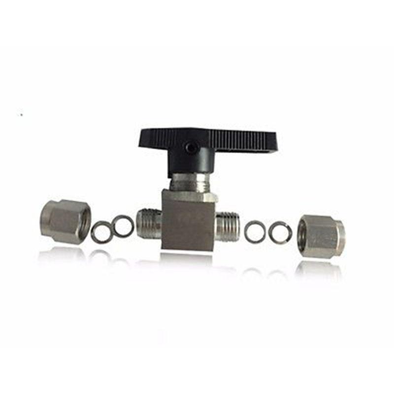 Fit Metal Pipe 3/4/6/8/10/12/14/16/18/20/22/25mm 1/8" 1/4" 3/8" 1/2" 1" 304 Stainless Air Compression Pipe Ball Valve PN 6.4