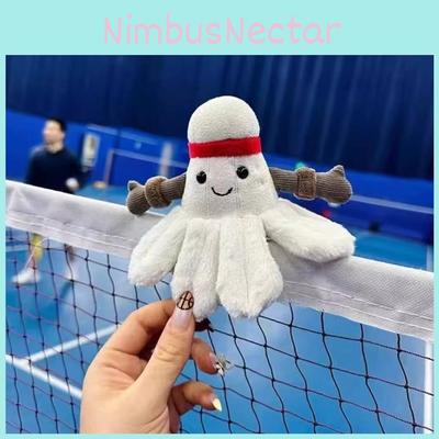Kreativer Badminton Einzigartiger Plüsch Schlüsselanhänger Weiche Puppe Entzückendes Taschenzubehör