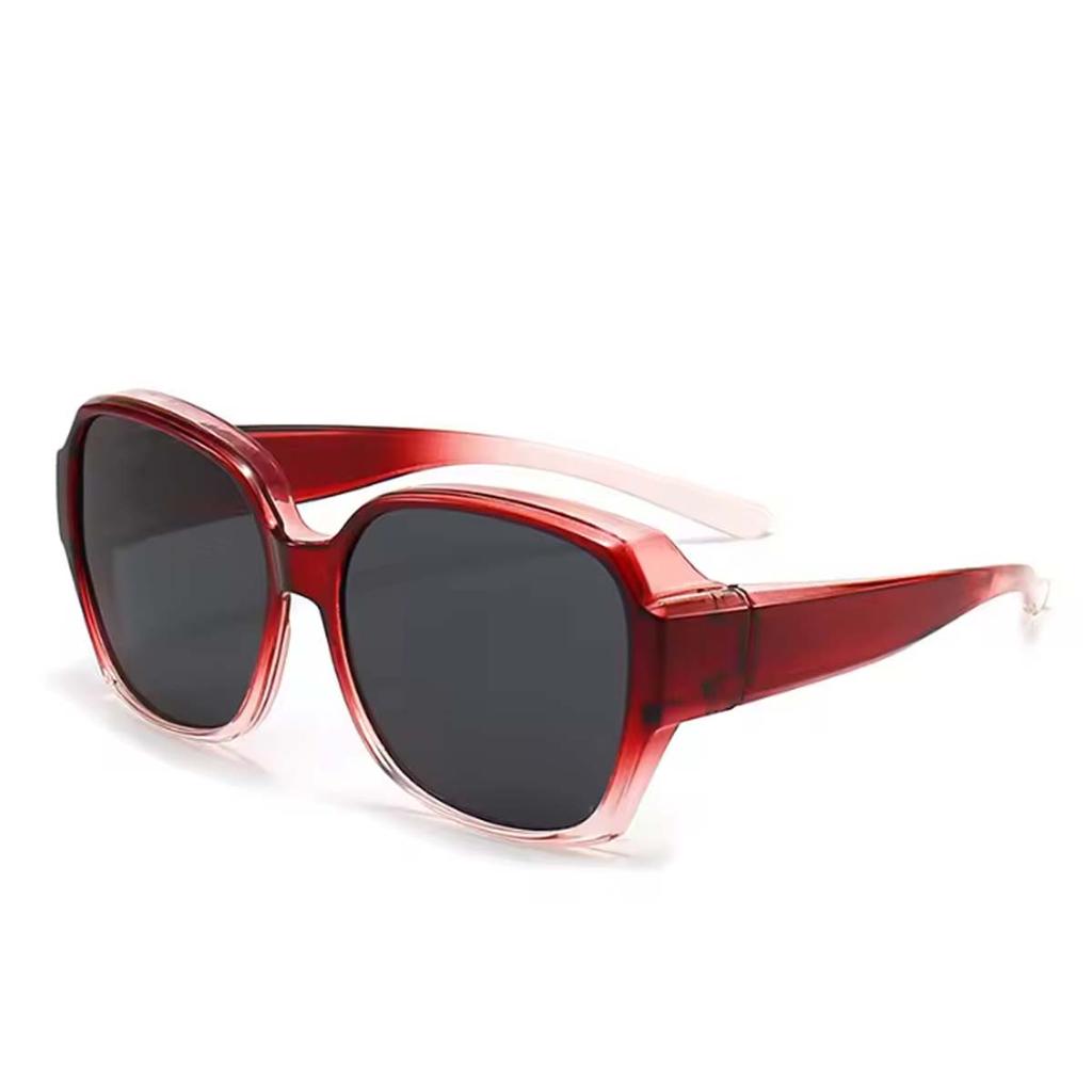 Fashion Round Polarized Sunglasses Cover Over Myopia Prescription Glasses Portable Men Women Vintage Fishing Driving Eyewear