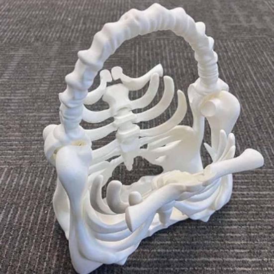 Handtasche Gothic Rippenkäfig Knochen Tasche Gruselig 3D Gedruckte Skelett Geldbörse