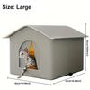 Feral Cat Shelter Weatherproof Stray Cat Shelter Feral Cat House for Winter Wild Animal Tent Bed